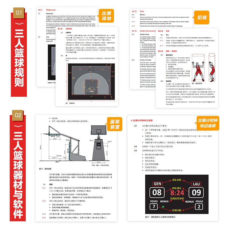 国际篮联三人篮球规则 篮球裁判员规则解释手册书籍国际篮联三人篮球规则 篮球规则解释书 比赛场地器材球队比赛通则违例犯规书籍 - 图2