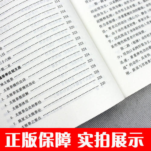 陈式太极拳太极拳拳谱武术书籍大全武功套路太极拳书籍武功能性训练武功秘籍书体育书籍内功心法气功书籍北京体育大学出版社