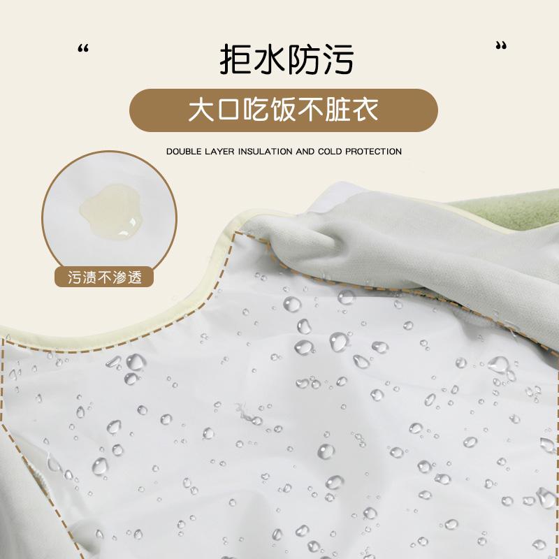 Baby autumn and winter waterproof children's bibs worn backwards