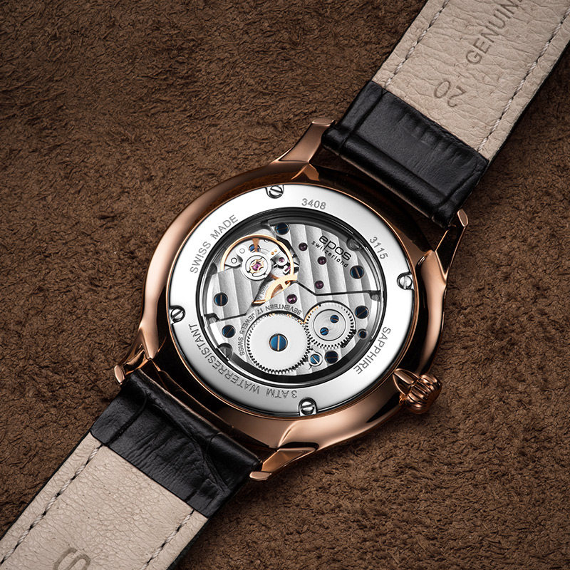 爱宝时EPOS 机械男表进口手表男瑞士正品3408.208.24.16.15