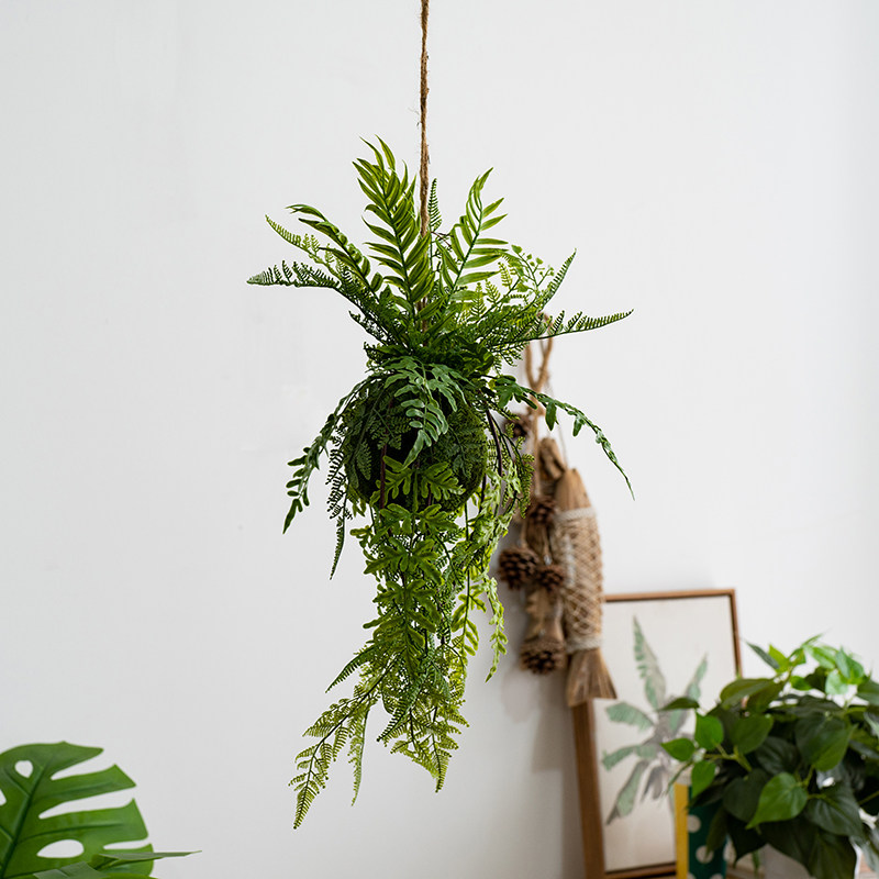 森系垂吊蕨类吊球家居装饰商铺橱窗吊顶仿真景观造景植物波斯草球,淘宝优惠券,粉丝福利购,淘宝优惠卷