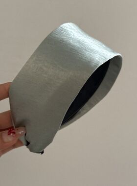 缎面纯色宽边发箍女新款压发洗脸