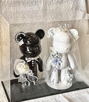 Net Red Fluid Violent Bear Diy Hand Creative Festival Gift New Wedding Fluid Bear Custom Swing Piece Finished Product