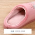 Dép cotton nữ mùa thu và mùa đông cặp đôi hoạt hình dễ thương trong nhà với ấm áp nhà dày đáy dép không trơn trượt nam mùa đông - Trang chủ dép mang nhà tắm Trang chủ