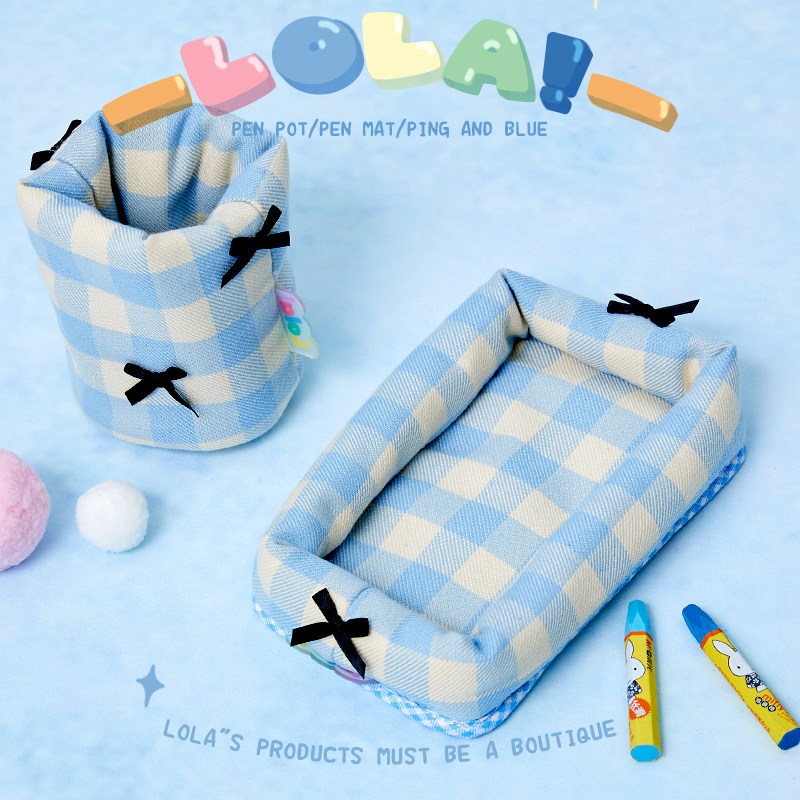 LOLA DESIGN可爱少女收纳笔筒 甜美收纳盒办公室桌面笔盒高颜值,淘宝优惠券,粉丝福利购,淘宝优惠卷