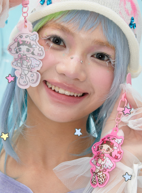 LOLADESIGN小女孩捏捏手机挂件