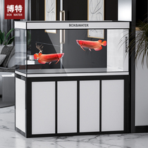 Bote Screen Fish Tank Aquarium aquarium Living room Large ultra-white glass fish tank Family office New Chinese bottom filter