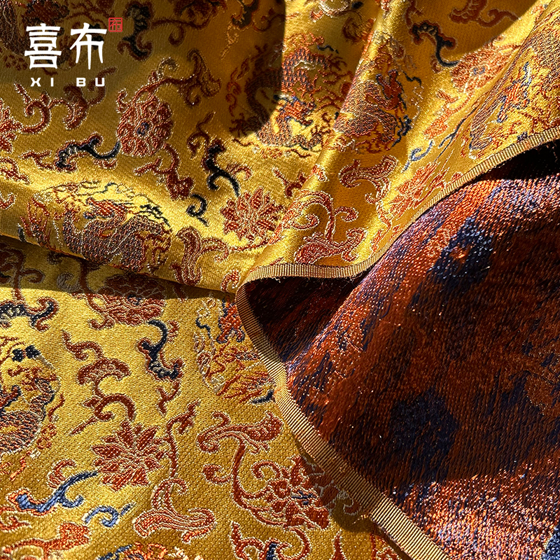New Fulong Chinese style jacquard imitation Song brocade fabric