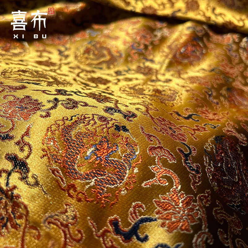 New Fulong Chinese style jacquard imitation Song brocade fabric