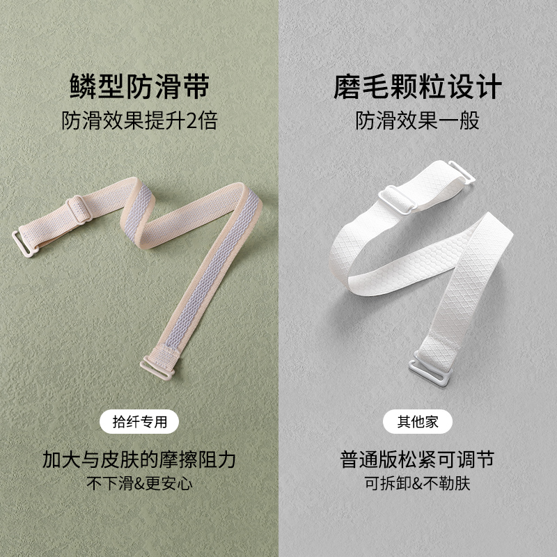 拾纤旗舰店抹胸内衣女小胸聚拢无肩带大胸显小防走光防滑无痕美背隐形文胸贴1