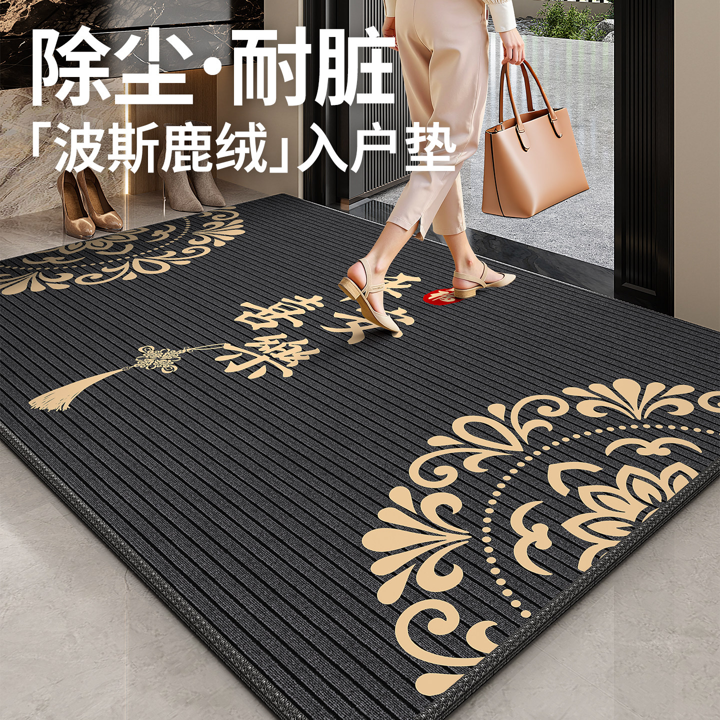 高端入户门地垫2026新款进门家用脚垫门口地毯门垫玄关耐脏免洗,淘宝优惠券,粉丝福利购,淘宝优惠卷
