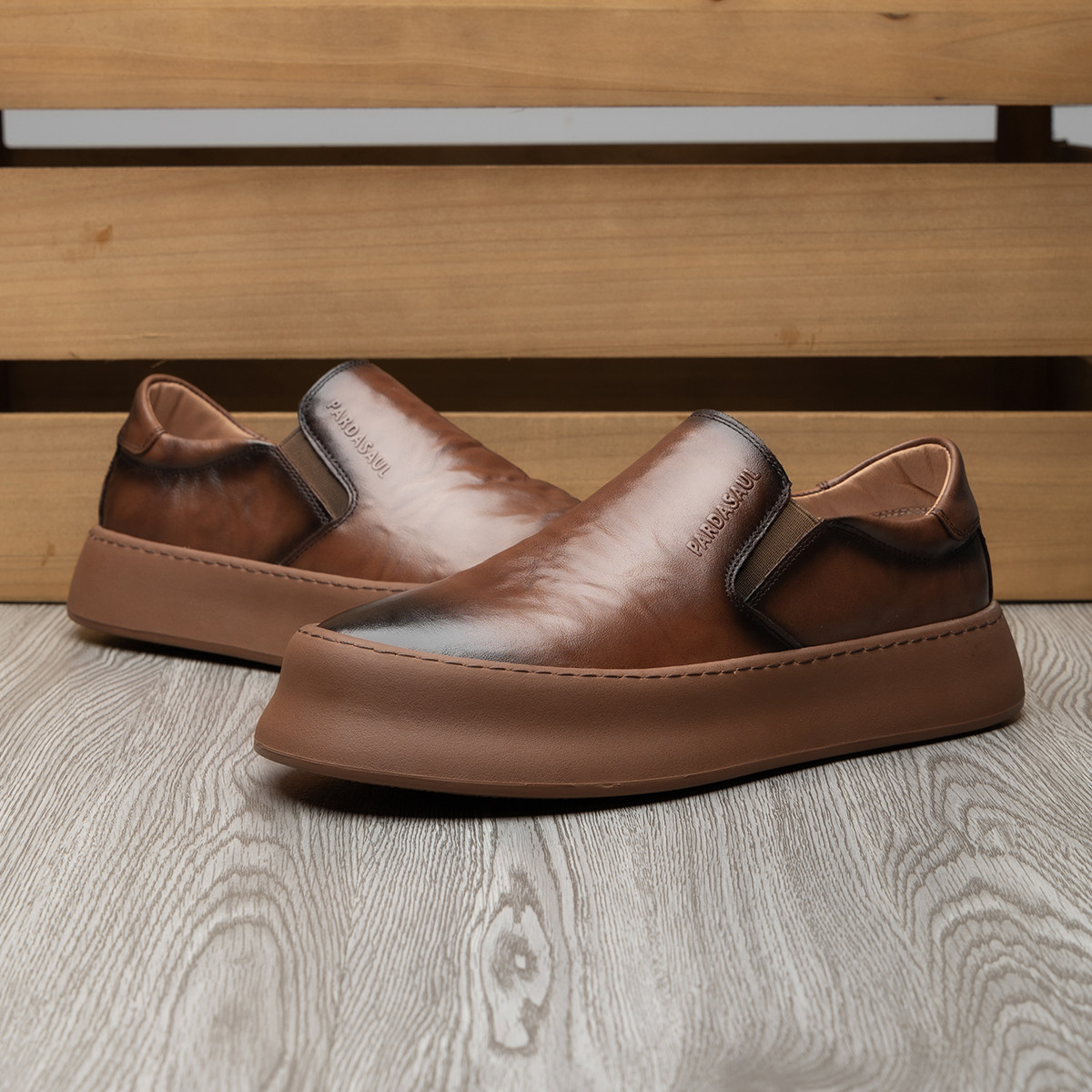 帕达索牛皮乐福鞋男2025新款一脚蹬黑色休闲皮鞋轻便懒人鞋230996,淘宝优惠券,粉丝福利购,淘宝优惠卷