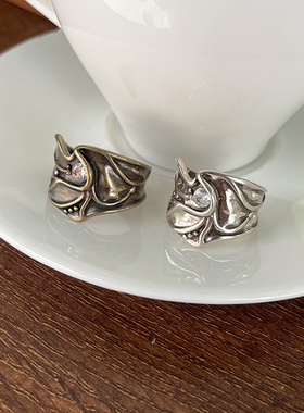 925银不掉色小众个性戒指