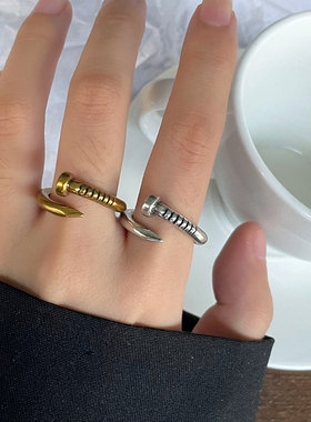 不掉色个性复古钉子饰品