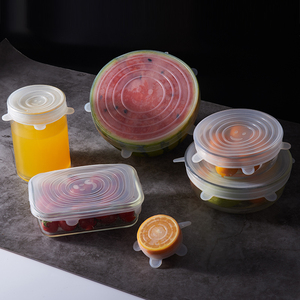 【耐冷耐热！】便捷硅胶保鲜盖6件套