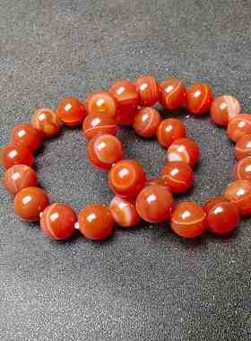 天然缠丝玛瑙手链 黑白缠丝玛瑙眼珠梦幻缠丝玛瑙 截子玛瑙缟玛瑙