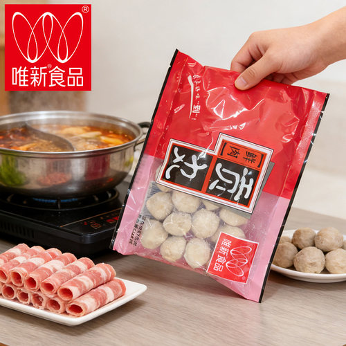 唯新贡丸260g*3包鲜肉贡丸香菇丸子火锅料火锅丸子关东煮麻辣烫 - 图0