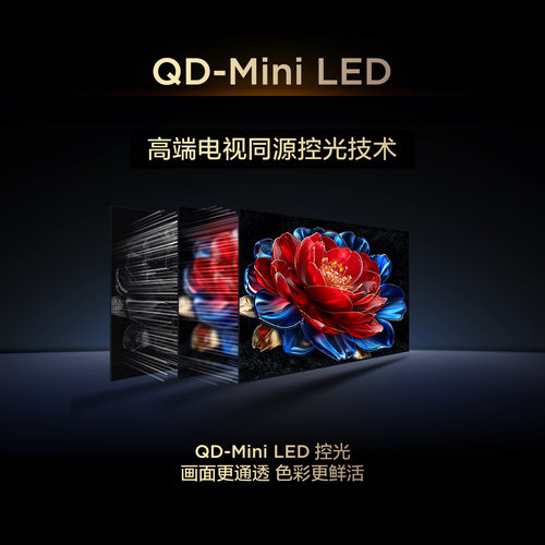 TCL电视 75T5M 75英寸 QD-Mini LED控光 288Hz高刷 量子点 电视 - 图0