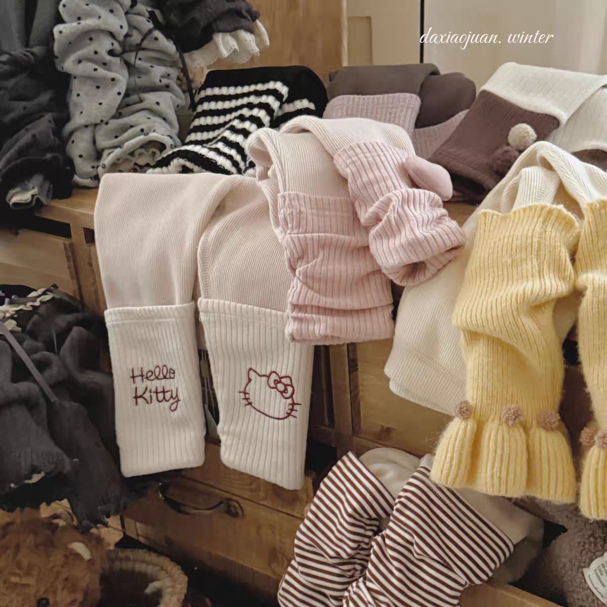 大小卷儿童女童加绒加厚修身打底裤 女宝宝拼接堆堆袜套保暖裤子,淘宝优惠券,粉丝福利购,淘宝优惠卷