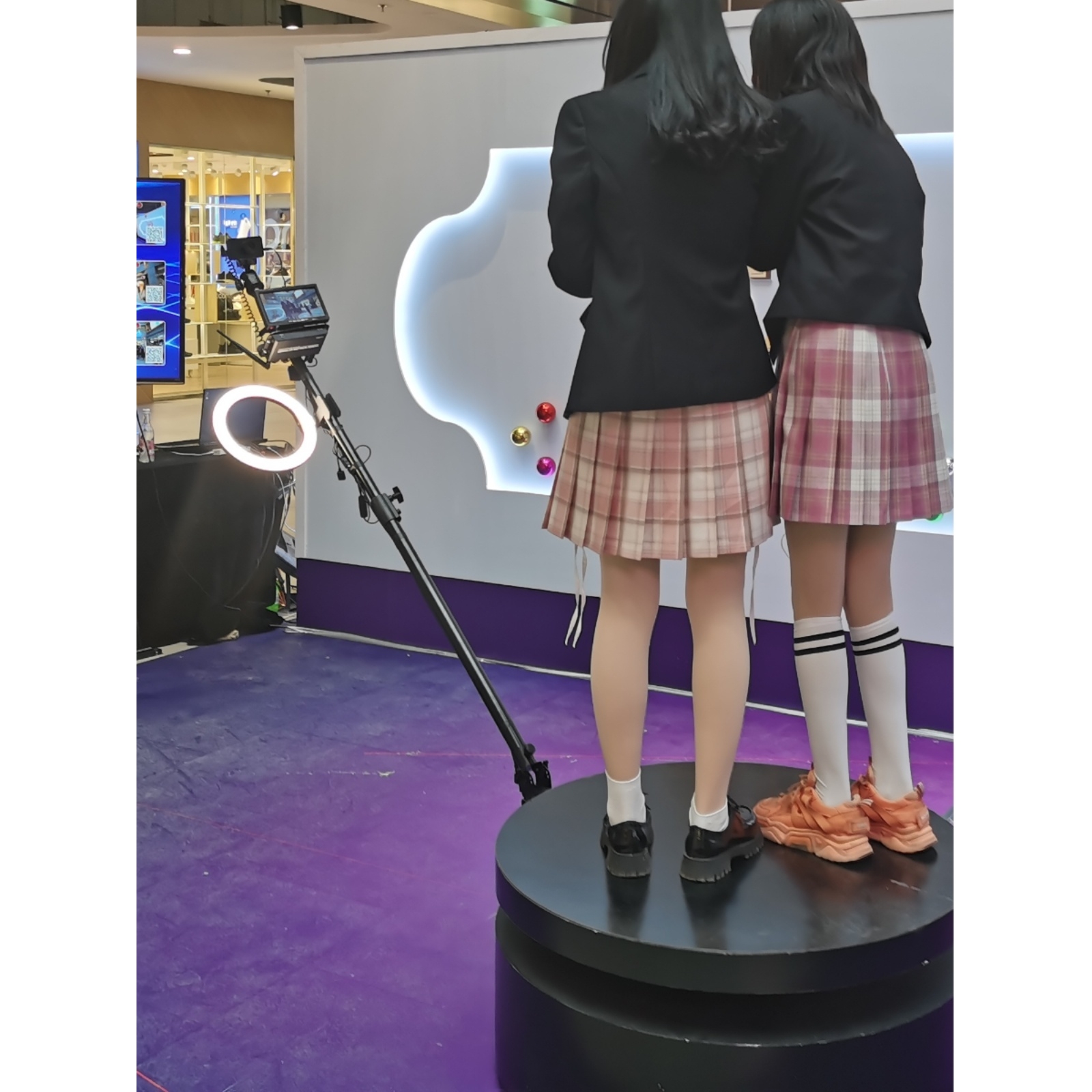 360环绕拍摄转台转盘自动旋转平台360 photo booth拍照摄影展示台 - 图0