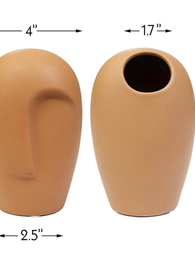 Nordic Ceramic Face Vase,Modern Home Decoration Table Decor,