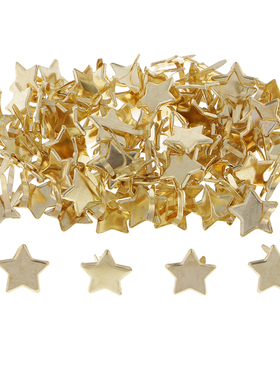 100x Star Head Metal Paper Fastener Decorative Brad For Kid