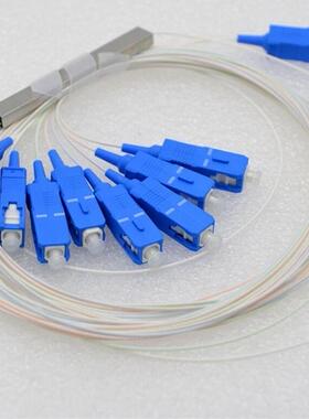 1X8 PLC SC/APC FTTH Fiber Optic Splitter SM 0.9mm G657A1 PVC