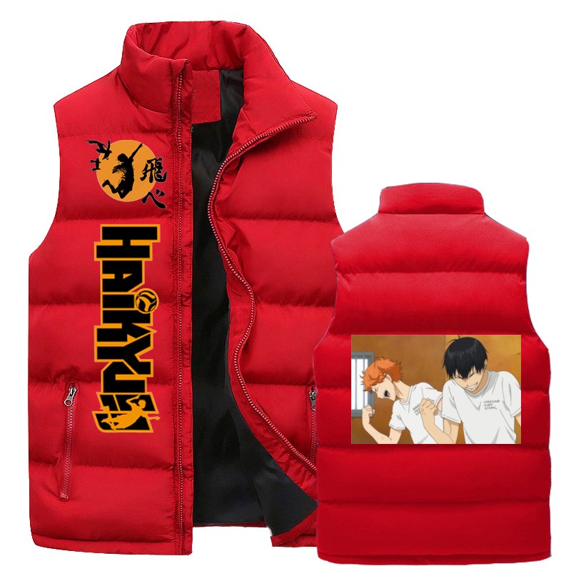 2021 New Anime Haikyuu!! Men Vest Jacket Autumn Warm - 图2