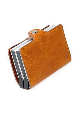 New RFID Blocking Men	s Credit Card Holder vintage leathe