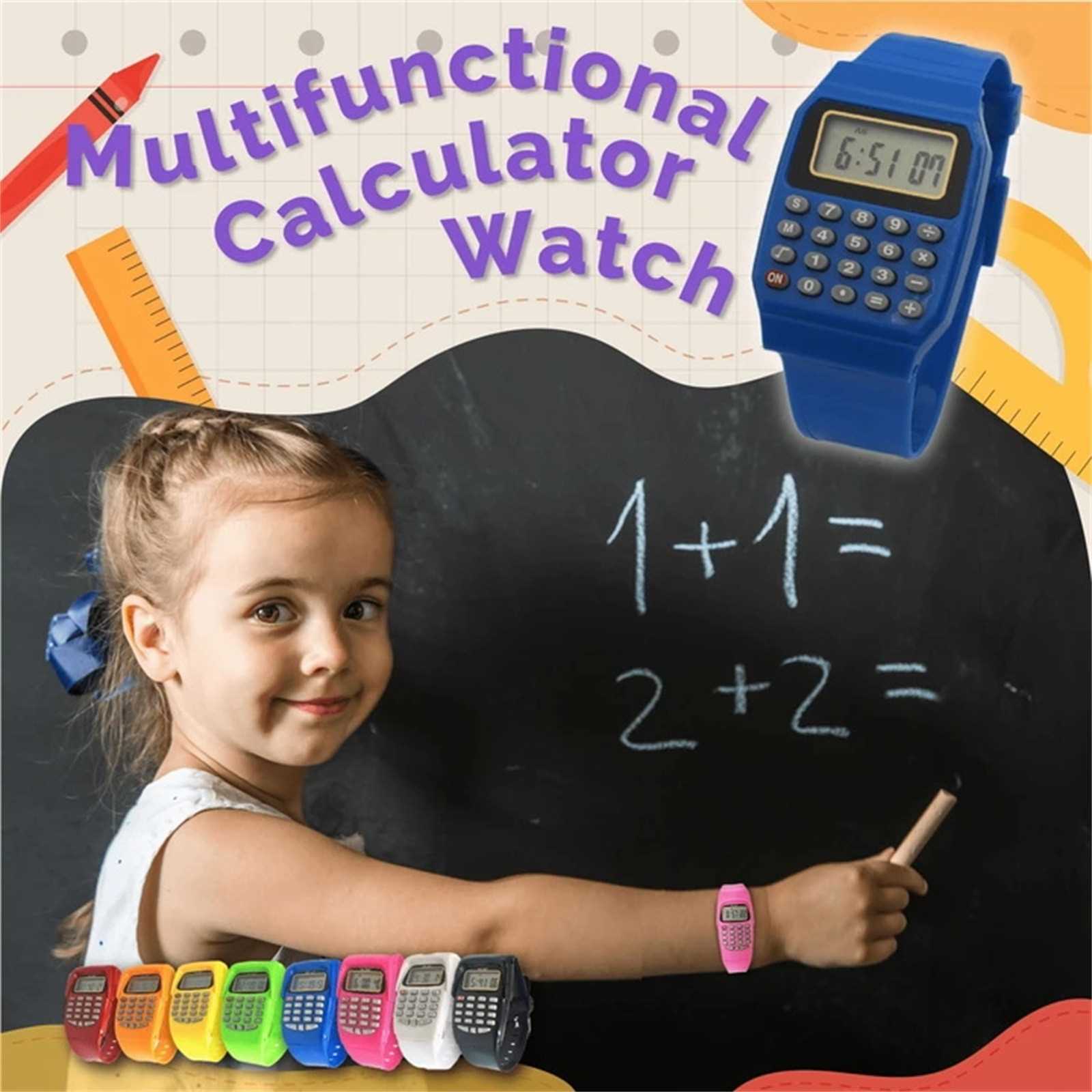 Children Watch Multi-Purpose Kids Electronic Calculator Wris-图0