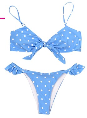 new Summer swim Suit SwimWear Dot Print Bikini Set Pool Swi