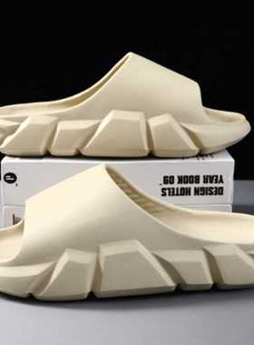 Summer Men	s Slippers Thick Platform Luxury Beach Sandals