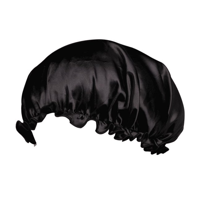 2 Pieces Adults Satin Nightcap Wide-brimmed Hair Loss Cap So - 图3