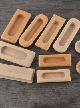 1Pc Kitchen Cabinet Furniture Handle Solid Wooden Cabinet Kn
