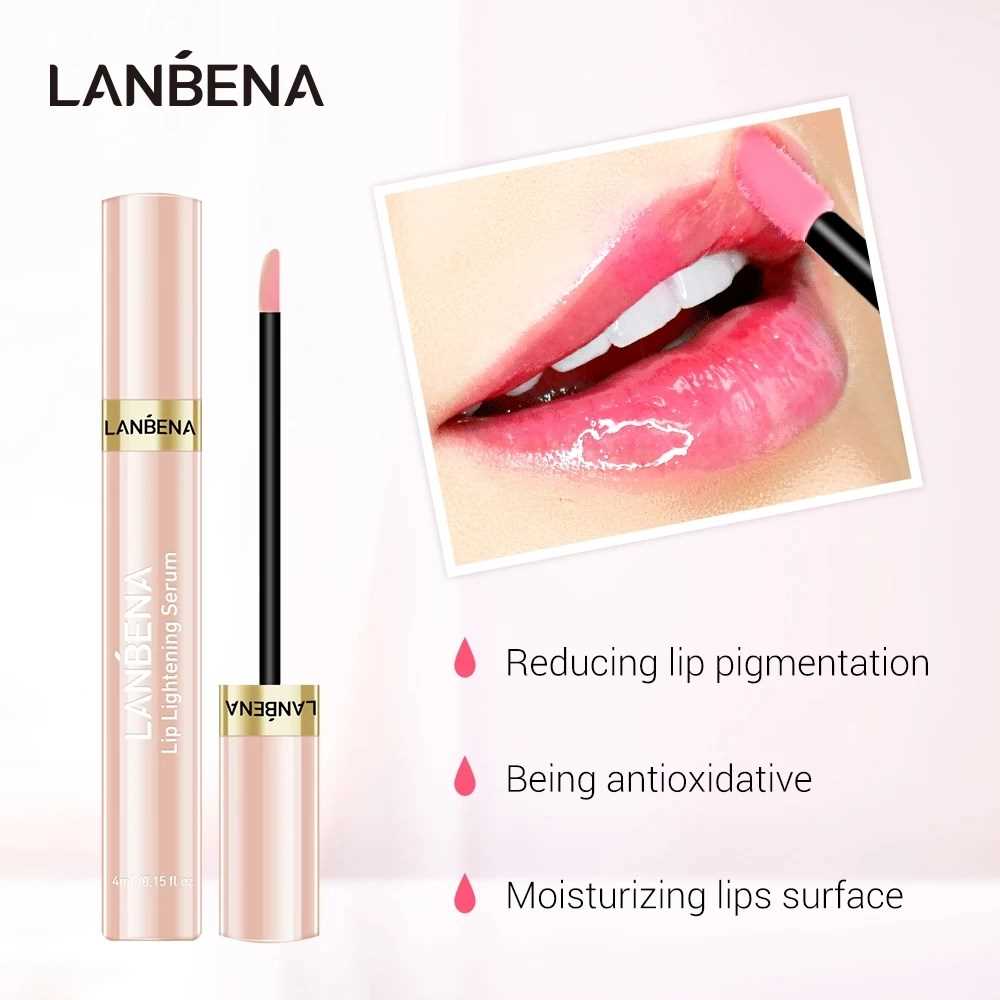 LANBENA Lip Lightening Serum Lip Plumper Liquid Fade Lip Li - 图2