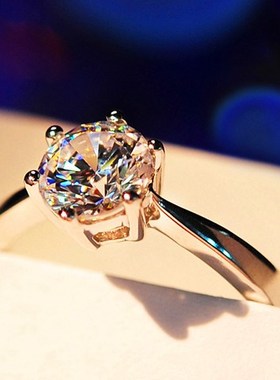 90% OFF Luxury Female Small Lab Diamond Ring Real 925 Sterli