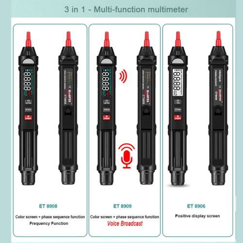 ET8906/ET8908/ET8909 Pro True RMS Digital Multimeter + Volta - 图0