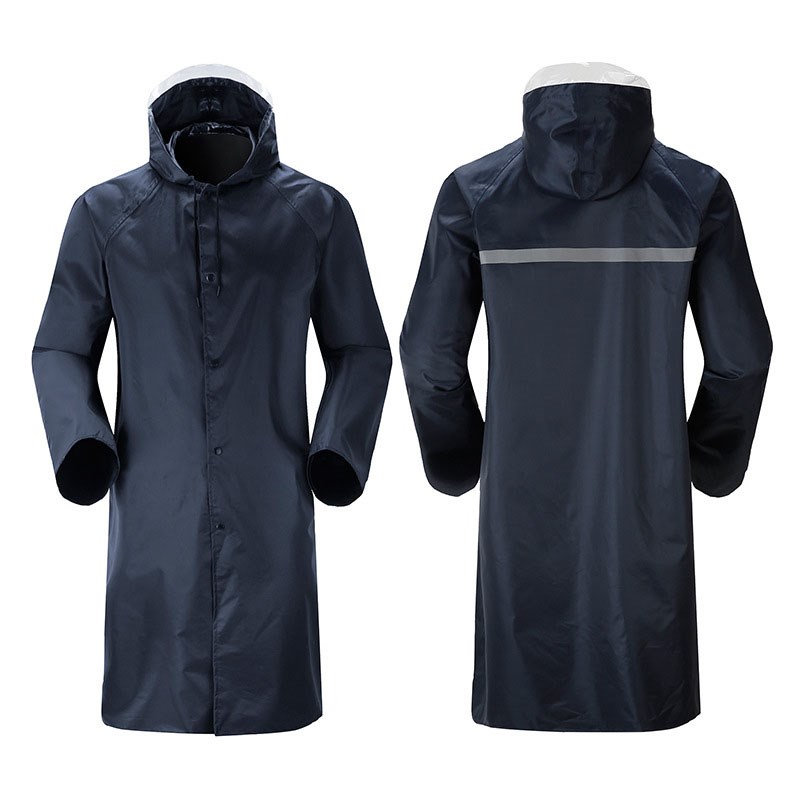 Raincoat long section adult fashion men and women outdoor - 图3