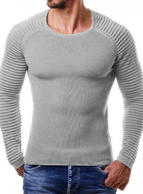 Men Casual Pullovers Spring/Autumn Sweater Slim Men O-Neck S