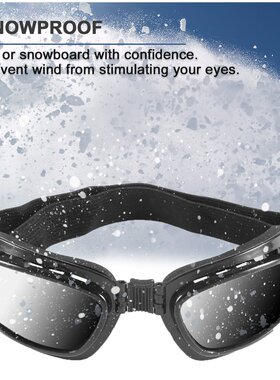 Folding Vintage Motorcycle Glasses Windproof Dustproof Ski G