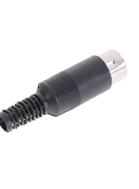 5pcs DIN male Plug Cable Connector 5 Pin with Handle Color W