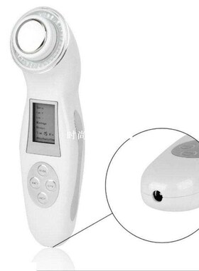 Rechargeable ultrasonic face massager cleaner with LCD cordl