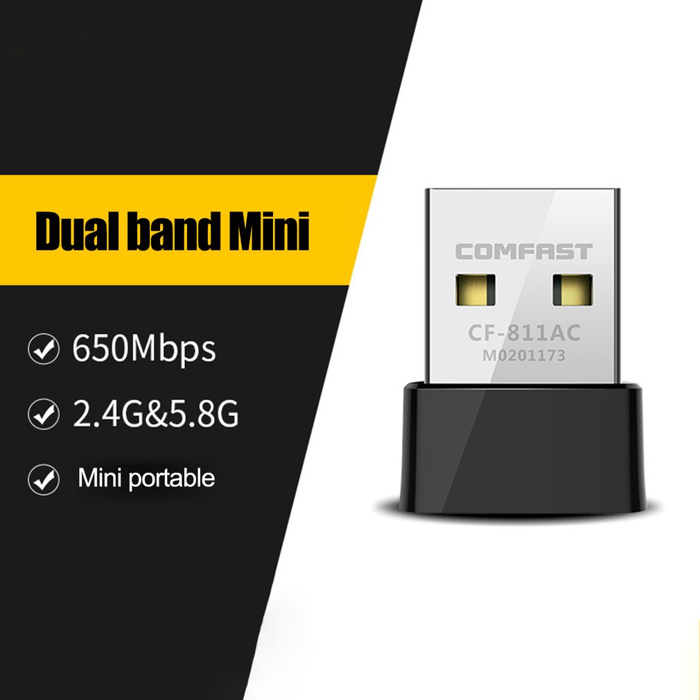 Wifi Adapter 650Mbps 5Ghz USB Dual Band CF-811AC Wifi Antenn - 图1