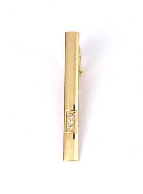 New Tie Clips Men's Metal Necktie Bar Crystal Dress