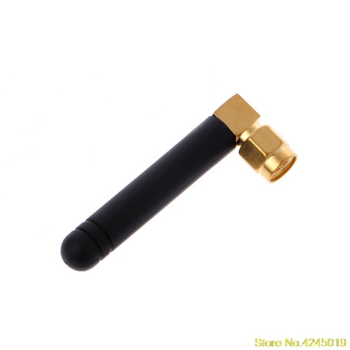 433Mhz Antenna With Right Angle Male Connector 2dBi 50mm - 图0