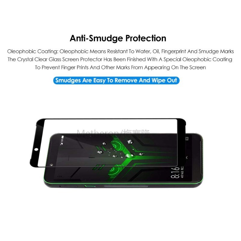 5D 9H Full Cover Tempered Glass for Xiaomi Black Shark 1 2 S - 图3