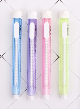 Creative Mechanical Pen Shape Eraser Rubber Retractable Stat