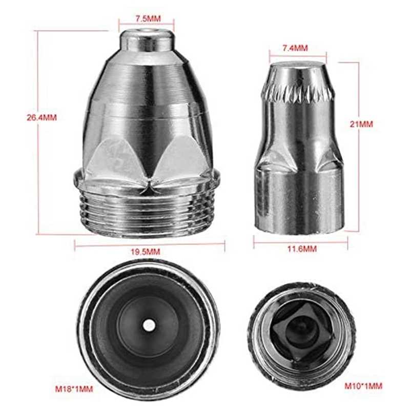 P80 Plasma Electrode Tip Nozzle 1.5 100Amp Plasma Cutting To - 图2