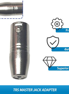 XLR -Pin Male Converter to .5mm (1/8") TRS Female J