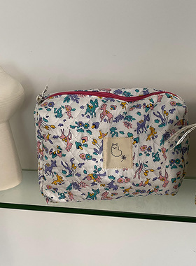 Korean Quilted Cosmetic Bag For Women Makeup Storage Bag Lar